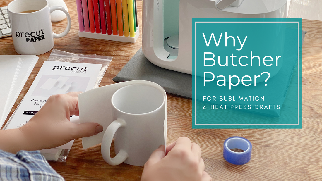 Why is butcher paper important in sublimation and heat press crafts?