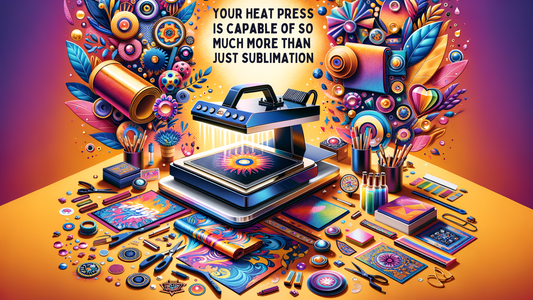 Heat Press Crafts Beyond Sublimation: HTV, Vinyl, and More