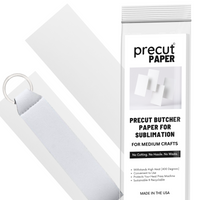 Precut Butcher Paper for Sublimation, Heat Press & Mug Press Crafts, Made in USA