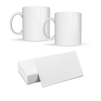 Precut Butcher Paper Sheets for Sublimation Mugs (2 Size Pack, fit 11/12 oz Mugs & 15 oz Mugs perfectly), White, Uncoated