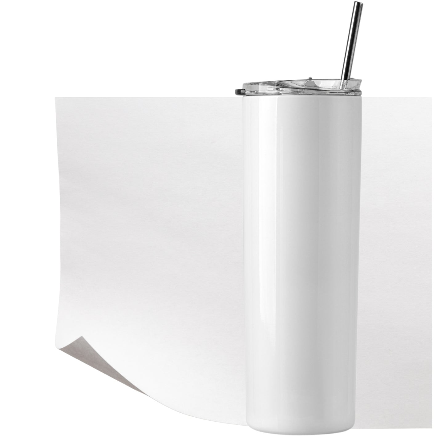 Precut Butcher Paper Sheets for Sublimation Tumblers & Beer Can Glass (various sizes), White, Uncoated