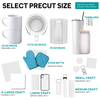 Precut Butcher Paper for Sublimation, Heat Press & Mug Press Crafts, Made in USA